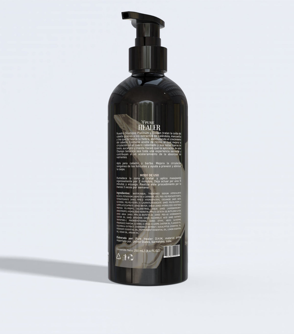 Shampoo Golden Minoxidil & Procapil 10% Con Aceite de Cedro / 250ML