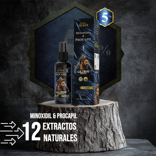 Minoxidil Star 5% Cabello y Barba Ultra Mejorado / 60ML